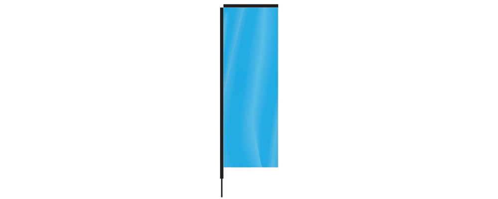 Bandera de playa rectangular