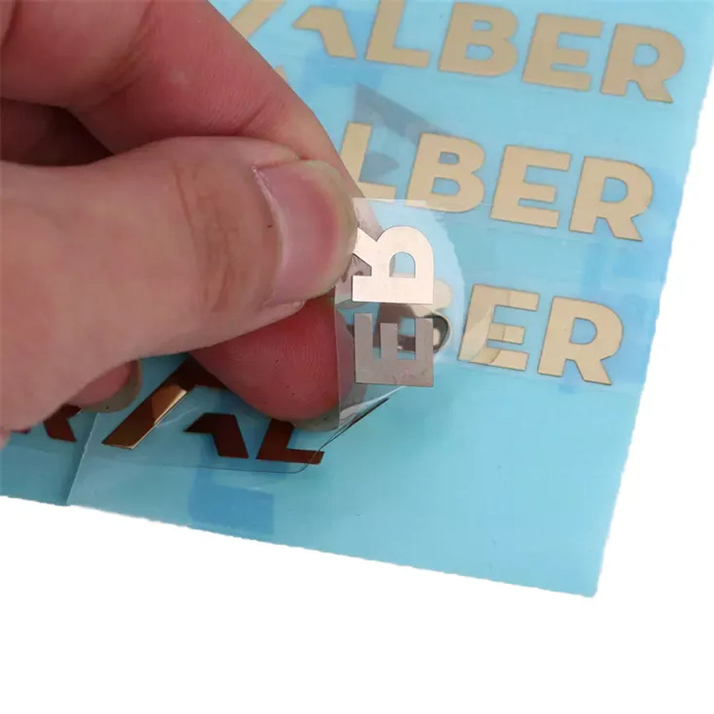 Custom 3d Logo Metal Transfer Stickers, UV Adhesive Sticker, Personalized  Labels DIY Decals Waterproof 