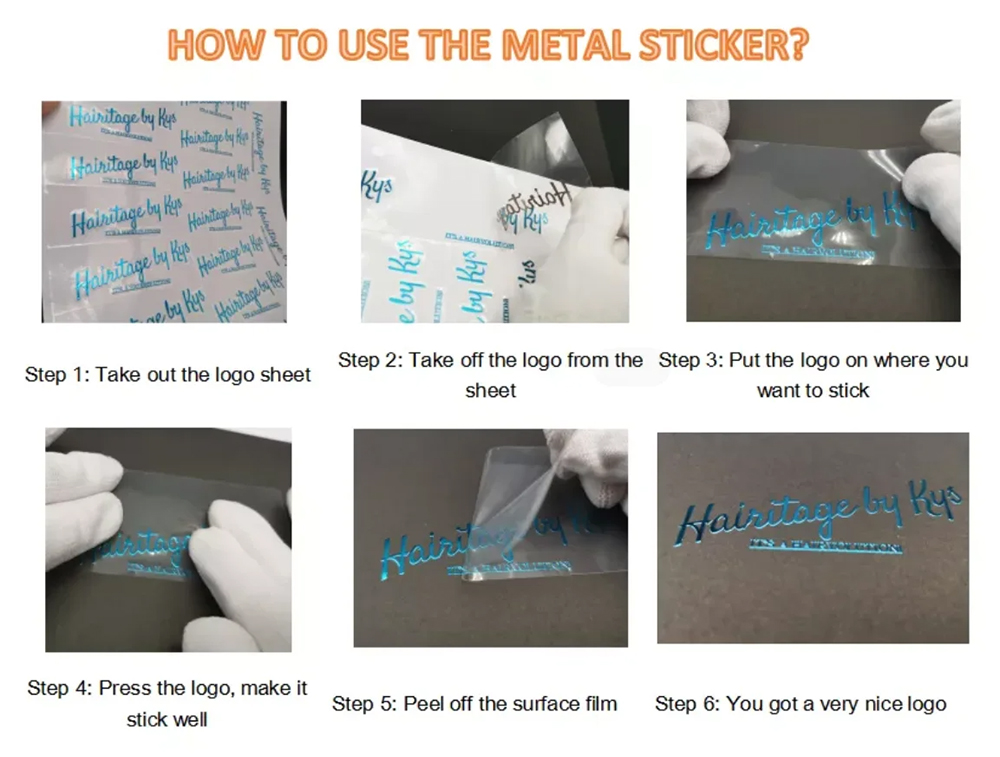 Metallic nikkel stickerlabels