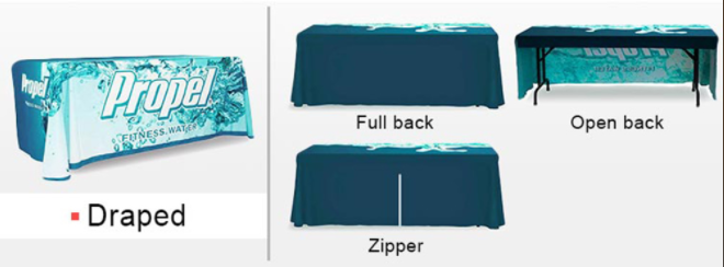 Logo Table Covers for Trade Shows