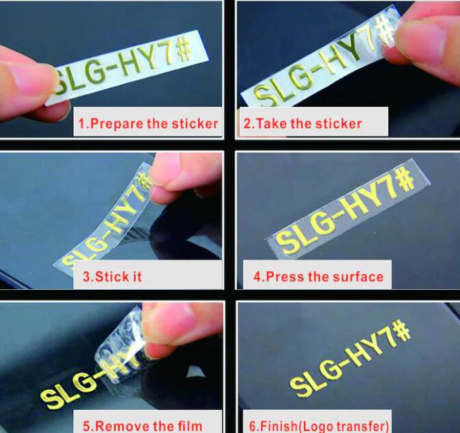 3d metal transfer stickers