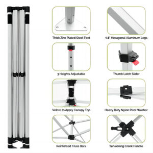 40 mm aluminum tent frame