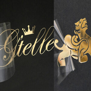 Champagne Metallic Transfer Stickers